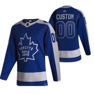 Toronto Maple Leafs Drakter Custom 2021 Reverse Retro Special Edition Authentic Blue